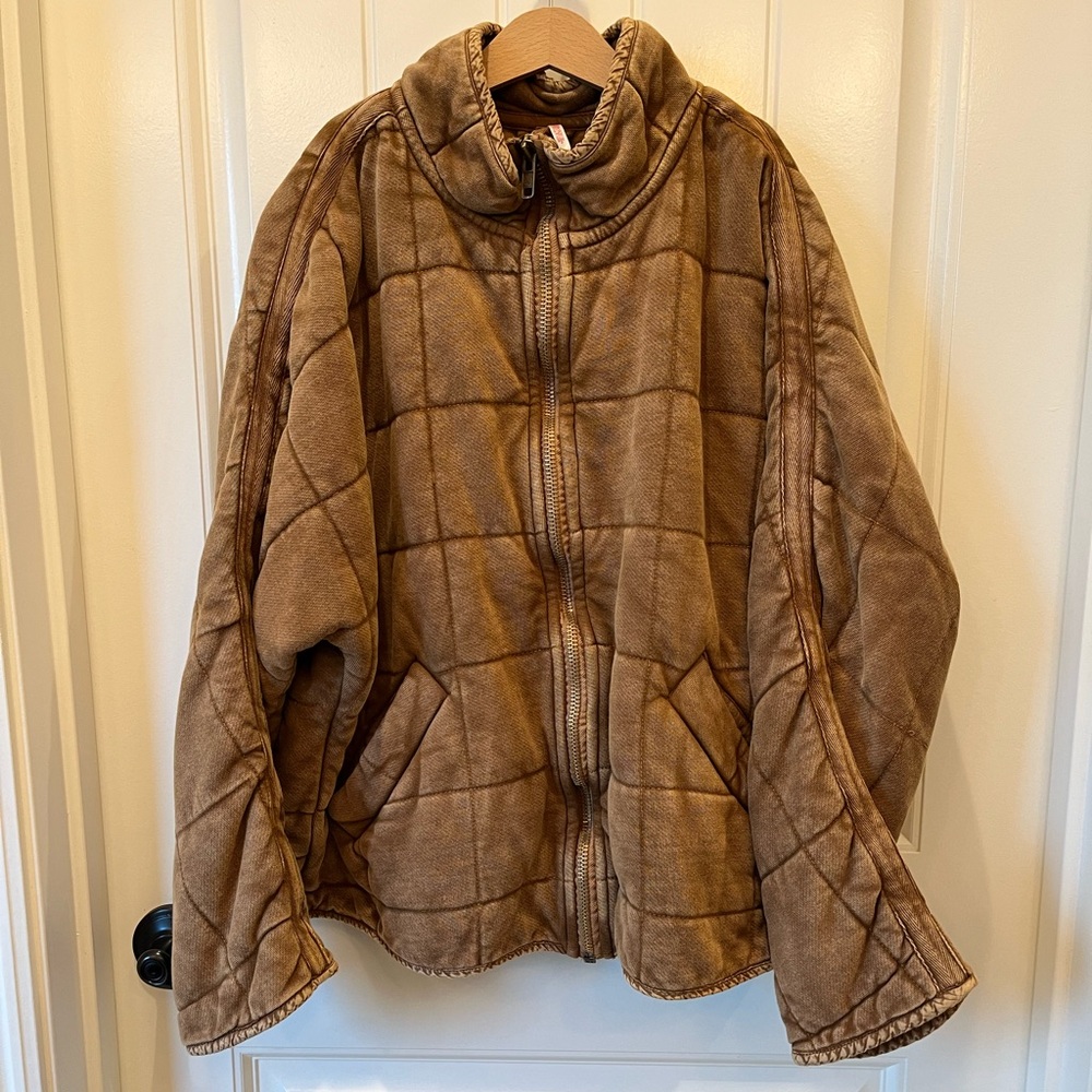Free People Dolman Quilted Knit Jacket